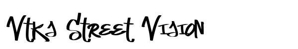 Vtks Street Vision font preview